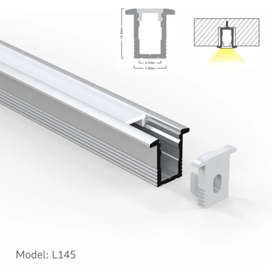 Perfil de canal de aluminio personalizado para LED, perfil de aluminio LED